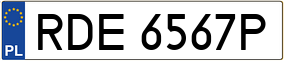 Trailer License Plate